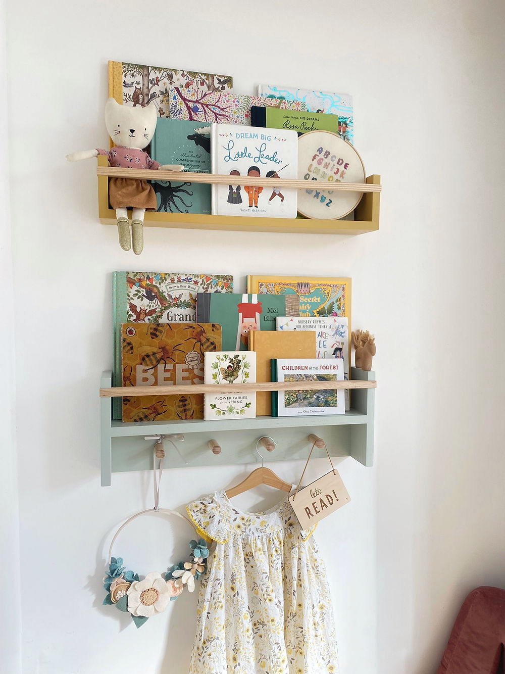 Autumns Corner - The Colour Pop Peg Rail Bookshelf