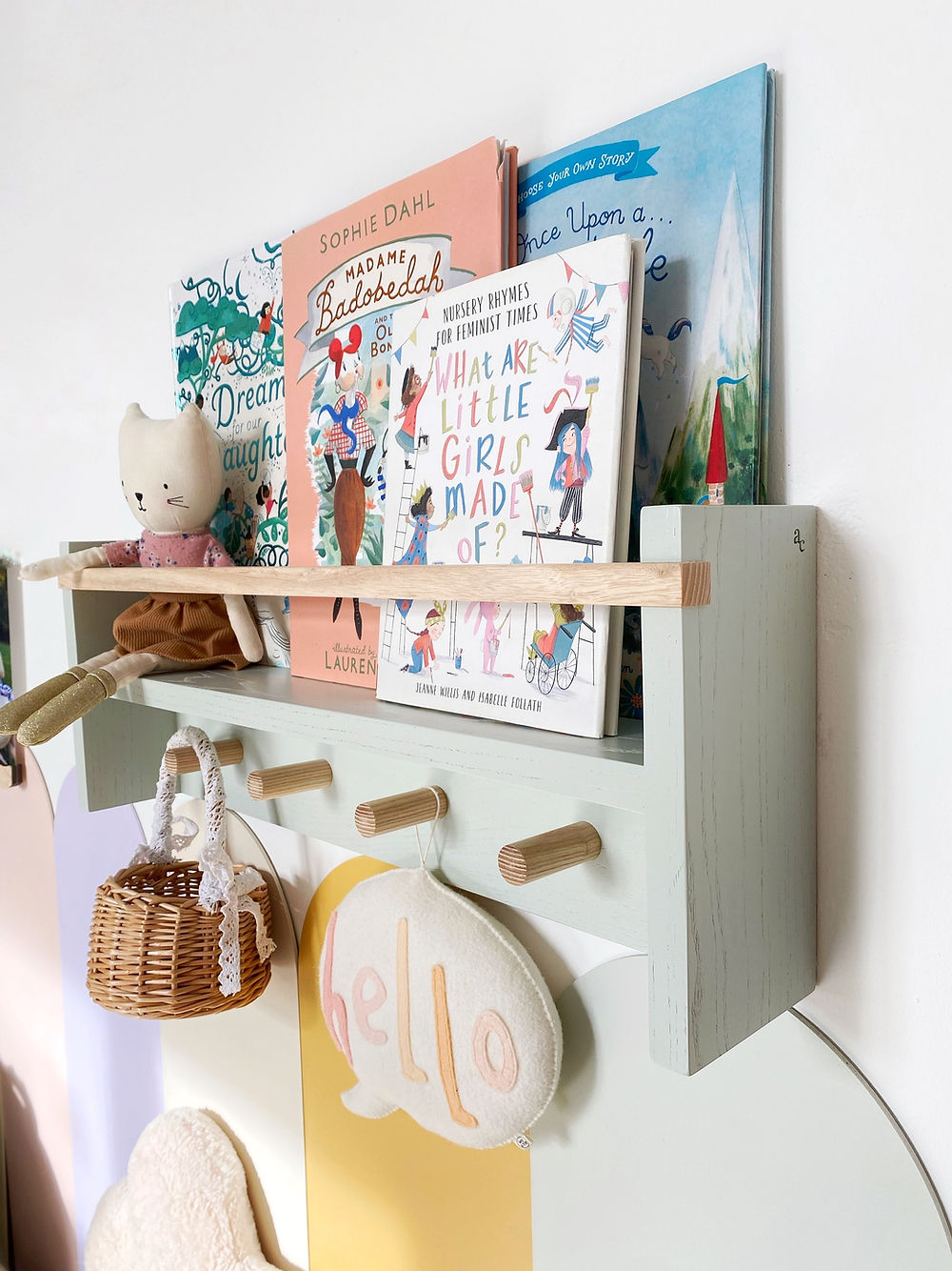 Autumns Corner - The Colour Pop Peg Rail Bookshelf