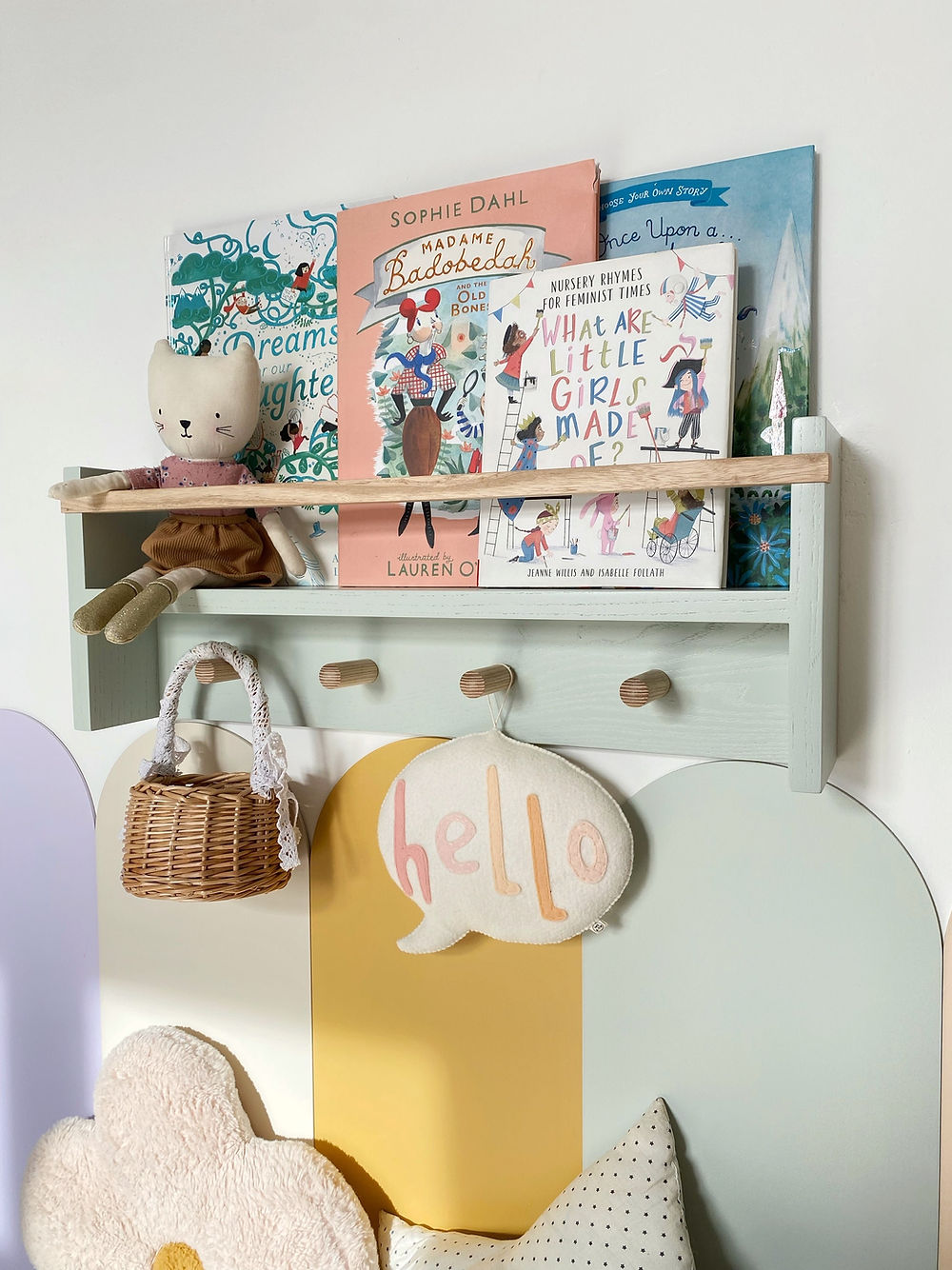 Autumns Corner - The Colour Pop Peg Rail Bookshelf