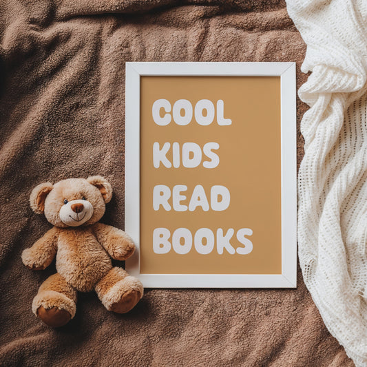 Cool Kids Read Books - Fine art print