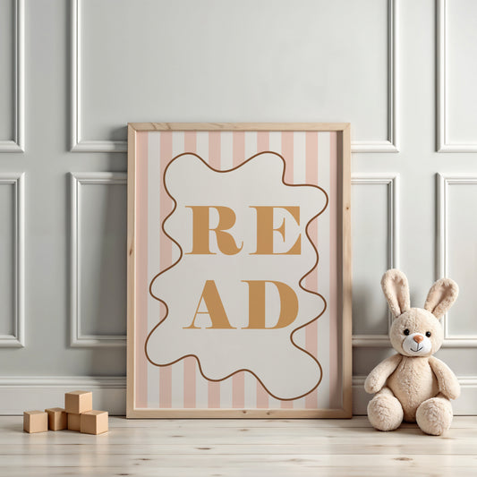 READ - Stripy Edition - Fine Art Print